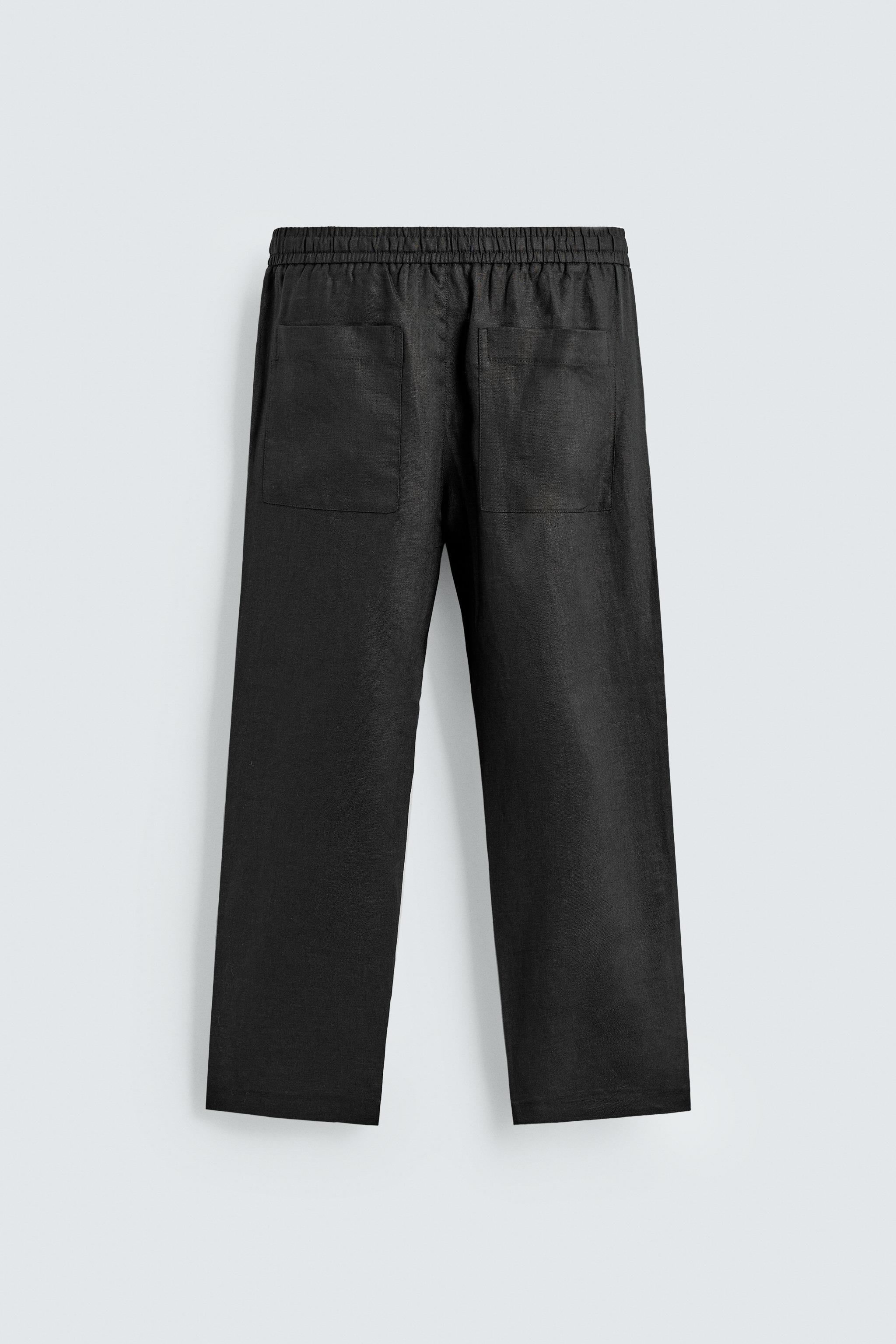 100% LINEN RELAXED FIT PANTS